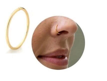 PIERCING PARA NARIZ, 8MM, EM OURO 18K